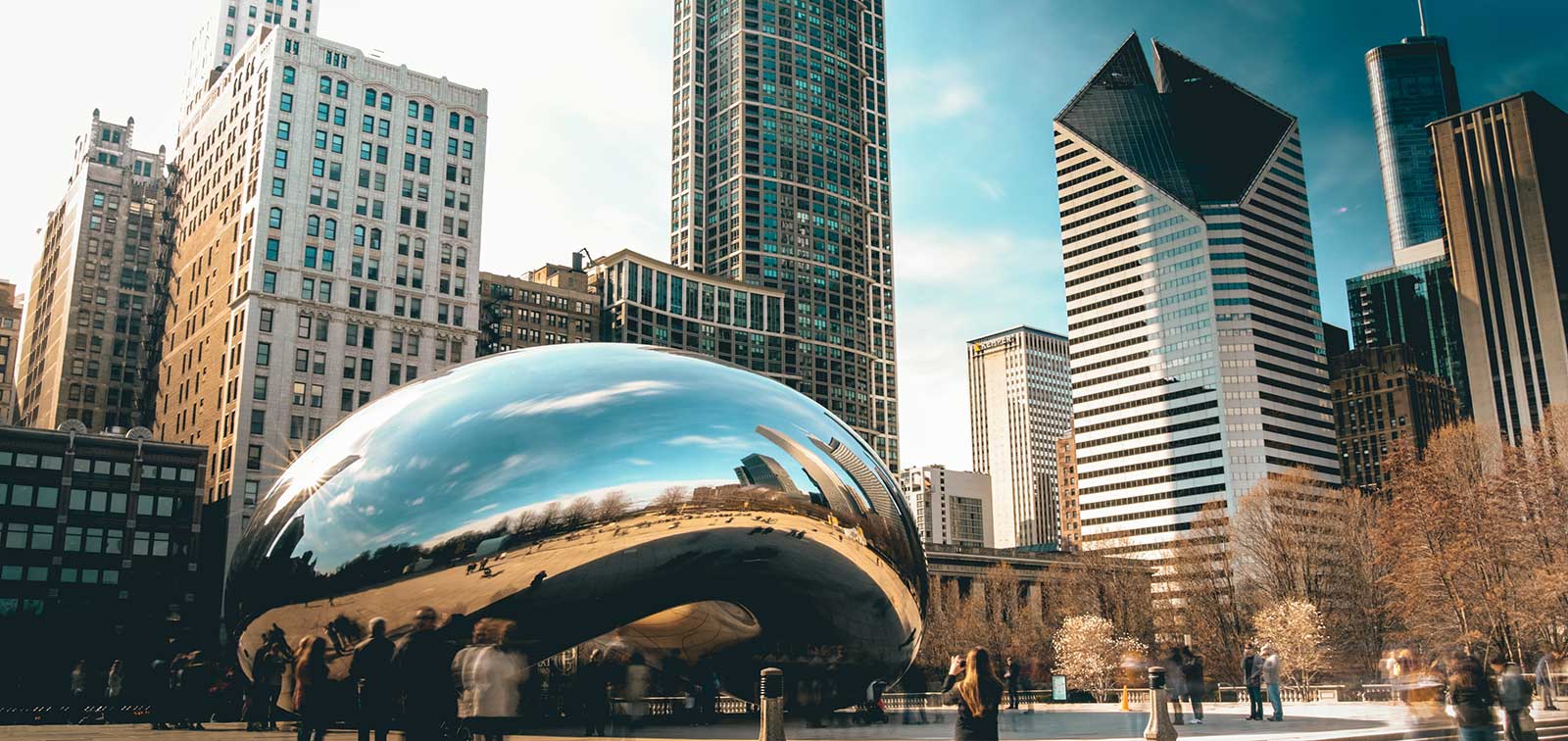 Bean sculpture in Chicago, Illinois
